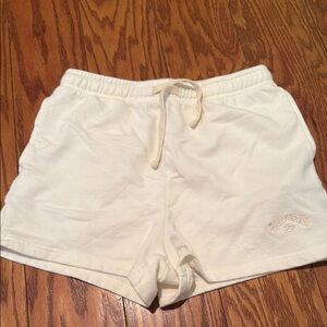 Billabong Cream Athletic Shorts Soft Elastic Waist